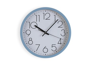 ROUND ECOAZZ WALL CLOCK DIAMETER 30CM BLUE