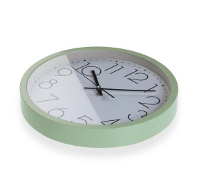 ROUND ECOAZZ WALL CLOCK DIAMETER 30CM GREEN