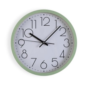 ROUND ECOAZZ WALL CLOCK DIAMETER 30CM GREEN