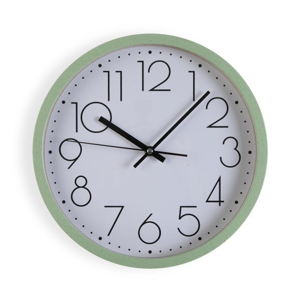 ROUND ECOAZZ WALL CLOCK DIAMETER 30CM GREEN