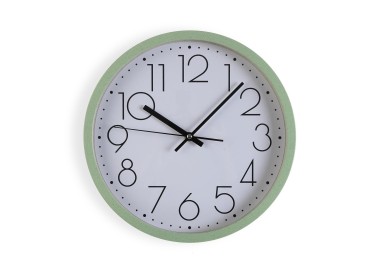 ROUND ECOAZZ WALL CLOCK DIAMETER 30CM GREEN