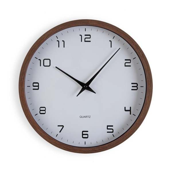 ROUND WOOD WALL CLOCK DIAMETER 30CM MODERN STYLE