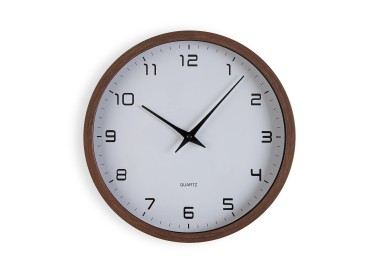 ROUND WOOD WALL CLOCK DIAMETER 30CM MODERN STYLE