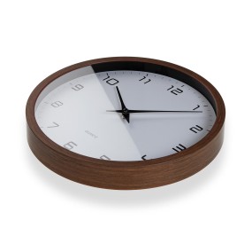 ROUND WOOD WALL CLOCK DIAMETER 30CM MODERN STYLE