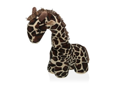 GIRAFFE PLUSH TOY WITH FABRIC ANIMAL HOLDER STOP