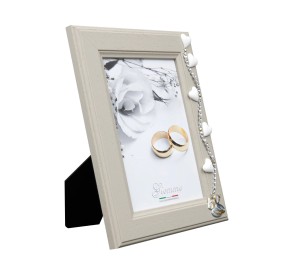 KAT19 GIEMME SHAPED WOOD PHOTO FRAME 50TH ANNIVERSARY