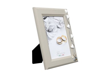 KAT19 GIEMME SHAPED WOOD PHOTO FRAME 50TH ANNIVERSARY