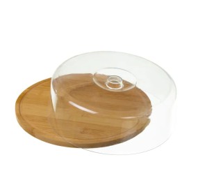 BAMBOO TRAY WITH LID 28cm