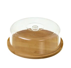 BAMBOO TRAY WITH LID 28cm