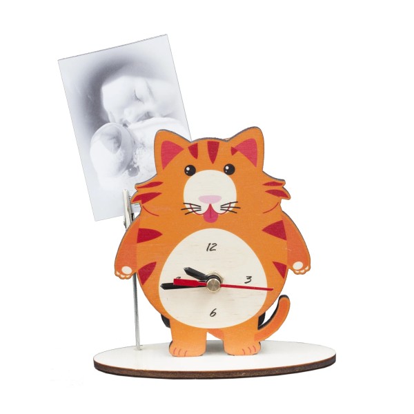 GIEMME CAT PHOTO FRAME WATCH 13x12CM