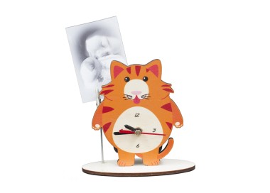 GIEMME CAT PHOTO FRAME WATCH 13x12CM