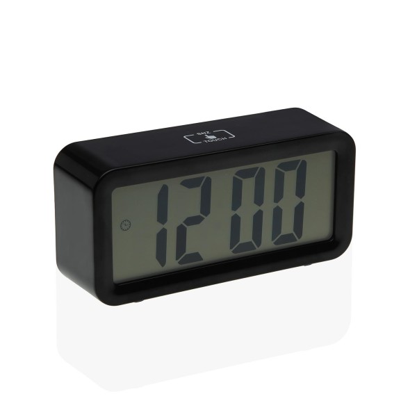 BLACK TOUCH DIGITAL ALARM CLOCK