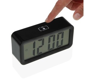 BLACK TOUCH DIGITAL ALARM CLOCK