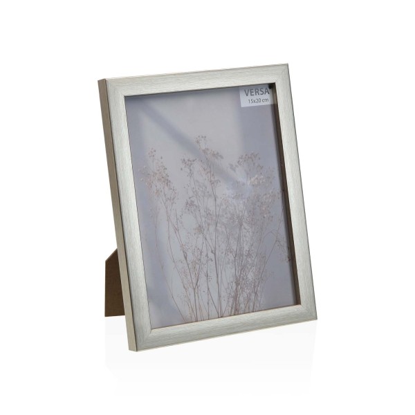 SILVER WOOD EFFECT PHOTO FRAME 15x20cm