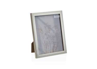 SILVER WOOD EFFECT PHOTO FRAME 15x20cm