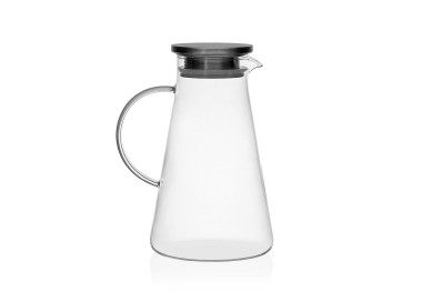 CARAFFA BIBITE O APERITIVI IN VETRO CON TAPPO E FILTRO 23CM