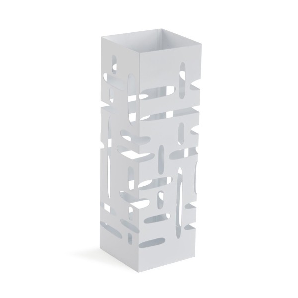 MODERN WHITE METAL UMBRELLA STAND H.49cm