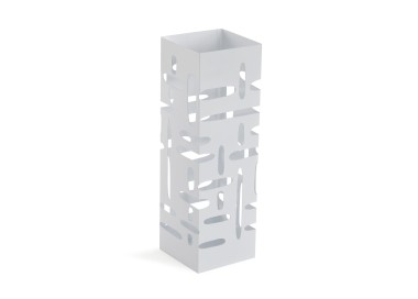 MODERN WHITE METAL UMBRELLA STAND H.49cm