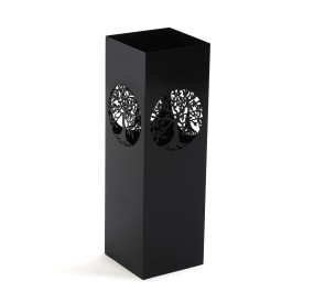 MODERN BLACK METAL UMBRELLA STAND H.49cm