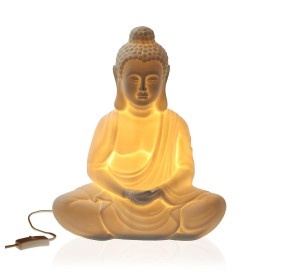 BAJOUR GOLD BUDDHA TABLE LAMP 30cm