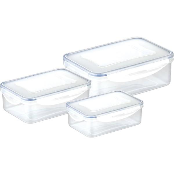 SET OF 3 RECTANGULAR CONTAINERS TO SAVE FRESHNESS TESCOMA