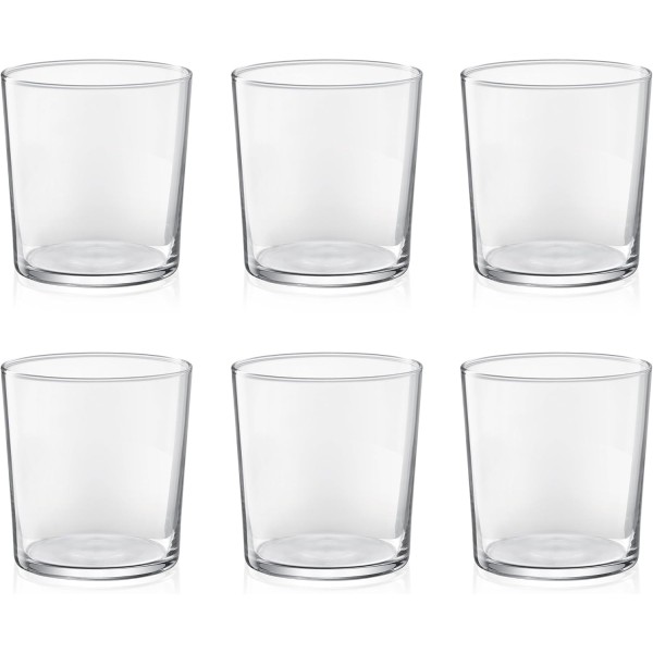 SET OF 6 GLASS GLASS WATER DRINKS TESCOMA 350ML