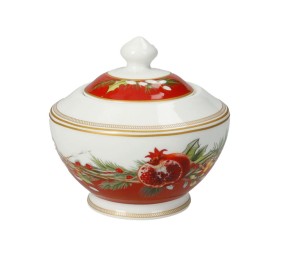 CAROL SUGAR BOWL CHRISTMAS DECORATIONS CHRISTMAS BRANDANI PORCELAIN