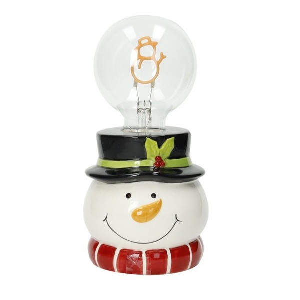 BRANDANI DOLOMITE CHRISTMAS SNOWMAN LAMP