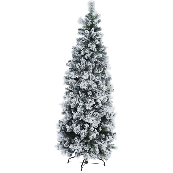 ALBERO DI NATALE INNEVATO SLIM PRAGA ALTEZZA 180CM BIZZOTTO