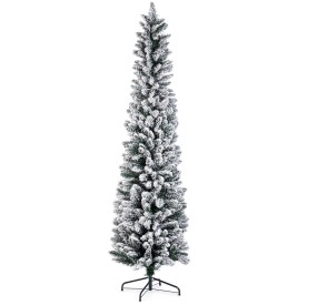 ALBERO DI NATALE INNEVATO SLIM SILLIAN ALTEZZA 210CM BIZZOTTO