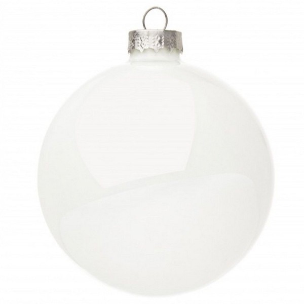 GLOSSY WHITE SPHERE BALL DIAMETER 10CM