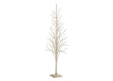 ALBERO DI NATALE GLAD CHAMPAGNE CON LUCI INCORPORATE 180CM