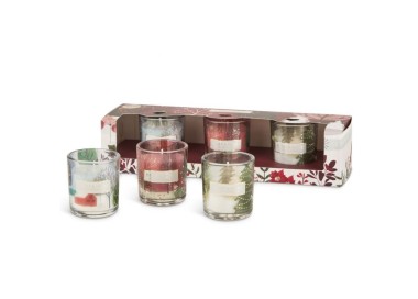 COFANETTO 3 CANDELE NATALIZIE 45G HEART&HOME