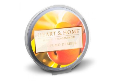 CIALDA PROFUMATA PROFUMO DI MELE BRUCIA ESSENZE HEART&HOME 100% SOIA