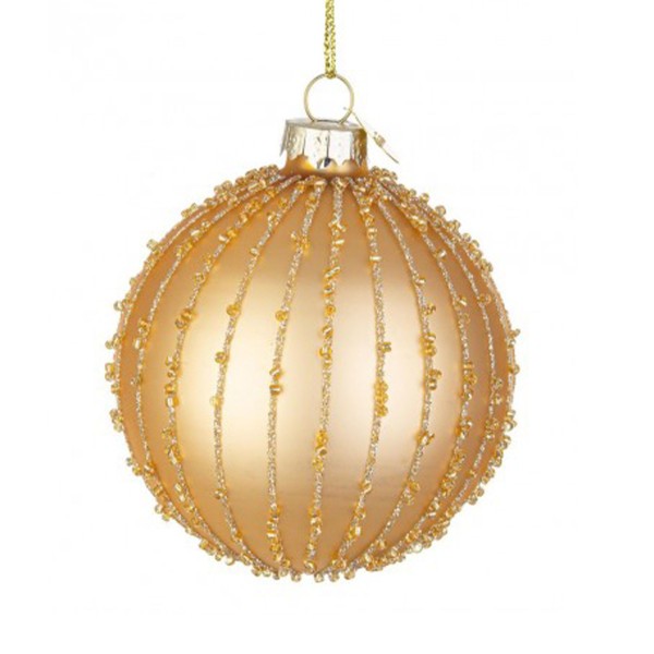 STRING GOLD SPHERE BALL DIAMETER 8CM