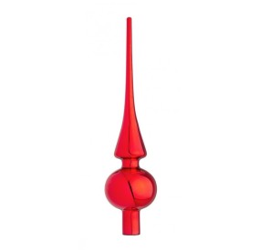 PUNTALE PER ALBERO ROSSO GRANATA 26CM