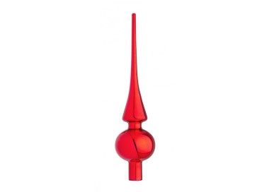 PUNTALE PER ALBERO ROSSO GRANATA 26CM