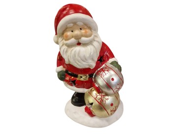 BABBO NATALE DOROTEA ST ROSSO CON LUCE LED H.20cm