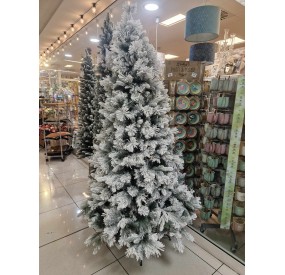 GARLENDA SNOWY CHRISTMAS TREE WITH BIZZOTTO PINE NEEDLES 180cm