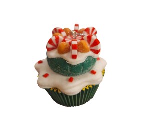 CHRISTMAS CUPCAKE BALL DECORATION - GREEN