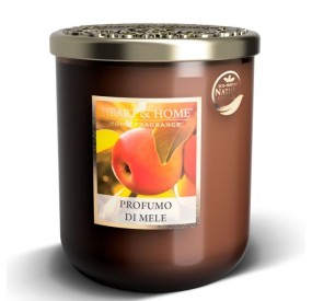 SCENTED SOY CANDLE LARGE APPLE SCENT 320G HEART&HOME