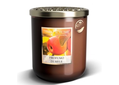 CANDELA SOIA PROFUMATA PROFUMO DI MELE GRANDE 320G HEART&HOME