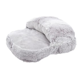 KAIRA SOFT COTTON FOOT WARMER SLIPPER CUSHION - GRAY