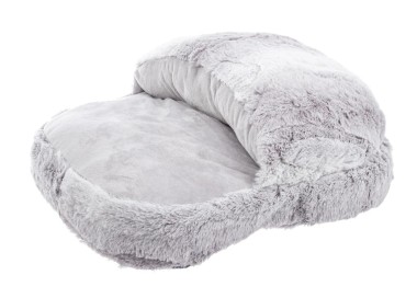 KAIRA SOFT COTTON FOOT WARMER SLIPPER CUSHION - GRAY