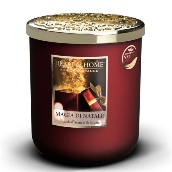 CANDELA SOIA PROFUMATA MAGIA DI NATALE GRANDE 320G HEART&HOME