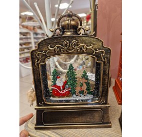 CHRISTMAS MUSIC BOX WITH LIGHT AND SNOW MOVEMENT XT3002