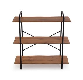 MUNA METAL AND WOOD BOOKSHELF 5 SHELVES 80x34 H80 VERSA