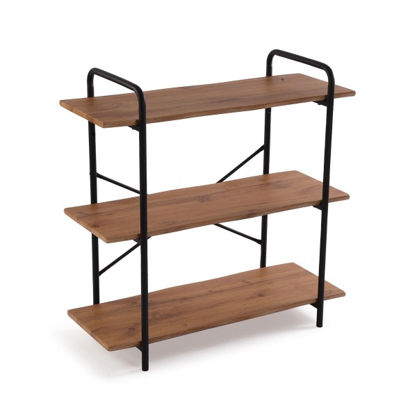 MUNA METAL AND WOOD BOOKSHELF 5 SHELVES 80x34 H80 VERSA