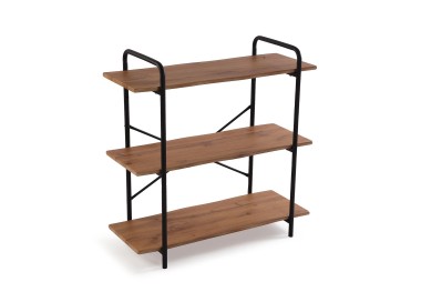 MUNA METAL AND WOOD BOOKSHELF 5 SHELVES 80x34 H80 VERSA