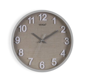 ROUND GRAY WALL CLOCK DIAMETER 30cm